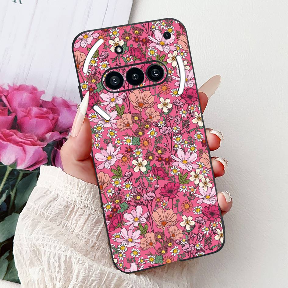 Чехол для Nothing Phone 3A 2025 A059 Модный Цветочный Кошки Мультяшный Силиконовый Мягкий Ударопрочный Чехол для Nothing Phone3A 3A Pro Бампер