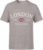 Koszulka London Męska Londyn Anglia Wielka Brytania Modna College Uk Napis