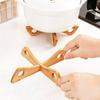 Cross Shaped Insulation Rack, Cross Shaped Pot Rack, Tray Rack, Wooden Detachable Table Mat, Household Kitchen Anti Slip