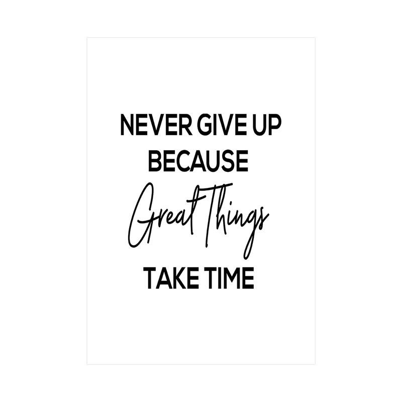 Minimalist Inspirational Wall Art Print Framed Motivational Quote Poster Set for Living Room Office Bedroom Home Wall Decor