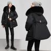 Women's Medium and Long New Winter Loose Velvet Thickened Cotton-padded Jacket Tooling Jacket