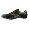 Mizuno Профессиональные Нескользящие Износостойкие Дышащие Низкие Кроссовки Унисекс Кроссовки Черный Золотой U1GA202109