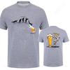 Funny Mens T Shirt Skeleton Enjoying FRIDAY Beer Day TShirt Finally Friday for Drink Lover Male Fashion Short Sleeve Tees