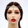 Bridal Headgear Hair Accessories Forehead Chain Shiny Rhinestone Exquisite Headband Fringed Head Chain