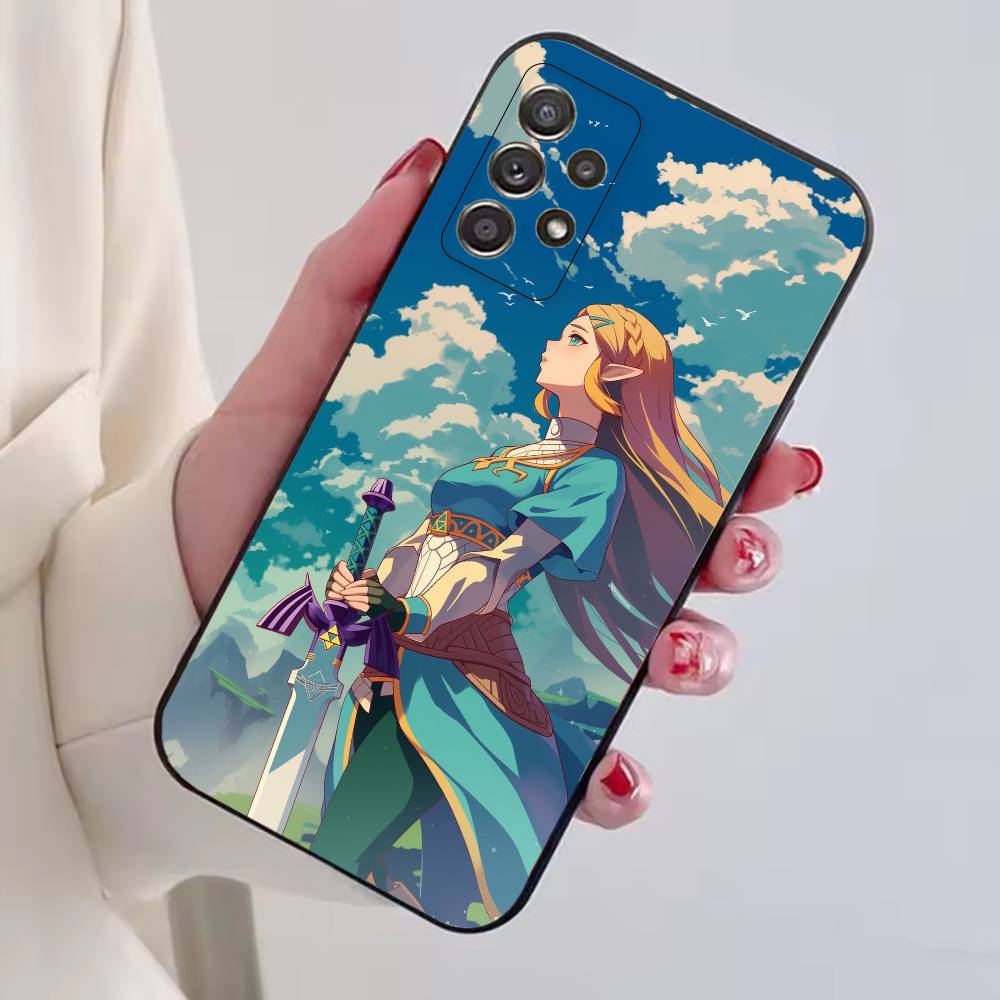 Чехол для телефона The Legend of Z-Zelda Princess Черный Силиконовый Мягкий Для Samsung S25,S24,S21,S22,S23,S30,Ultra,S20,Plus,Fe,Lite