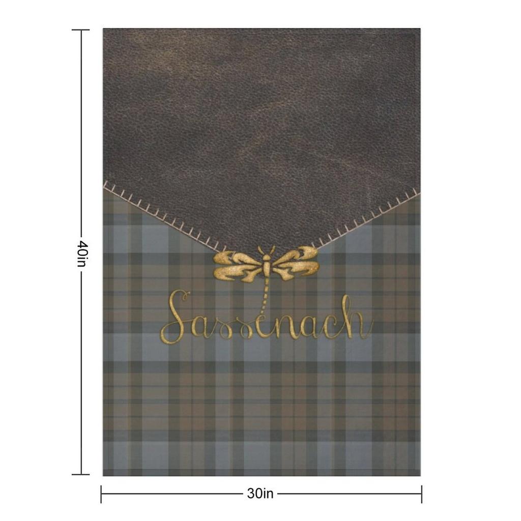Leather and tartan - Sassenach Throw Blanket Quilt Blankets For Bed Bed warm for winter Blankets