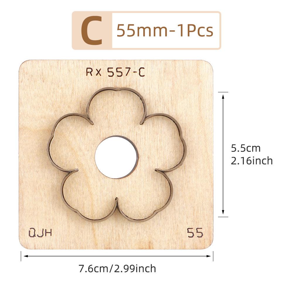 1 шт. Кожаный вырубной штамп DIY Лезвие-нож для вырезания лепестков цветов Форма-штамп для изготовления кожаных брелоков Кожевенное ремесло Штамп для пробивки