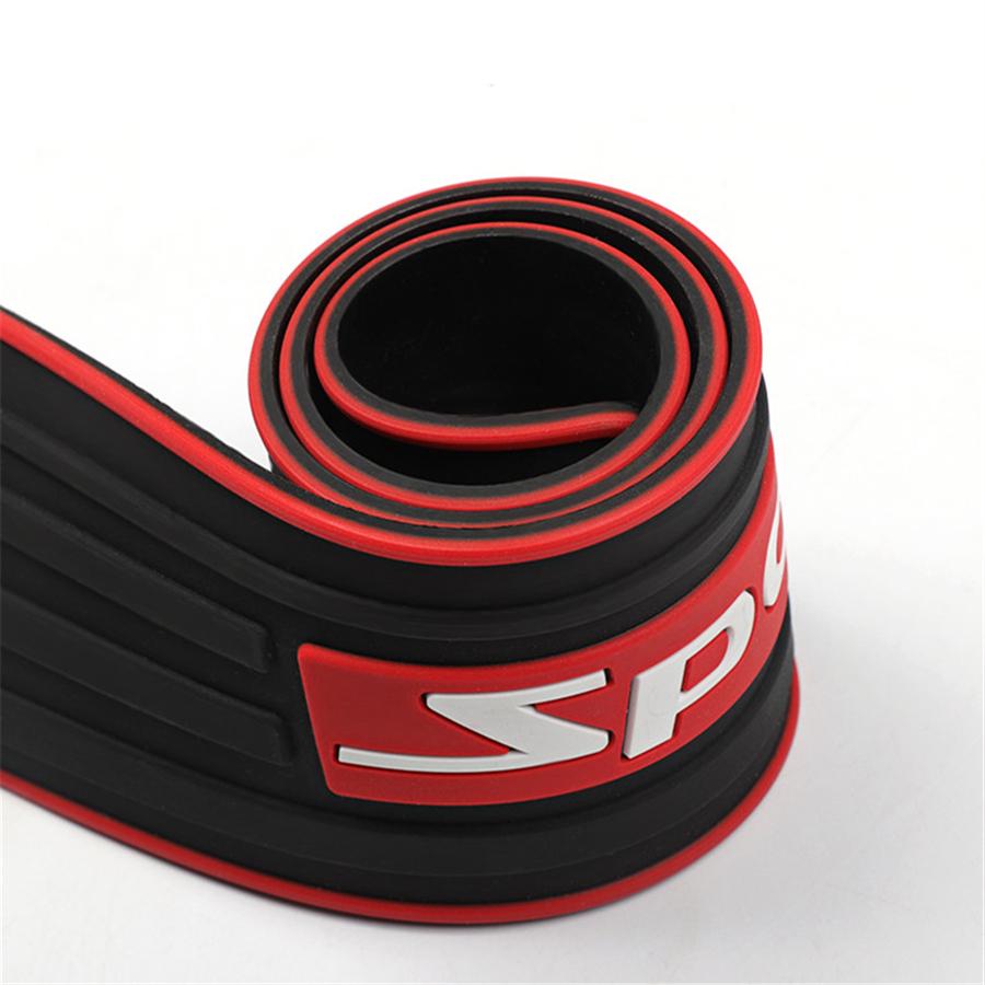 4 шт. Универсальные резиновые накладки на пороги дверей автомобиля, защитные панели, накладки на ступеньки, защита углов бампера