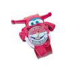 1 шт. Мультяшные часы Super Wings Фигурки самолетов Силиконовый ремешок ПВХ Модель Детский Подарок Игрушка