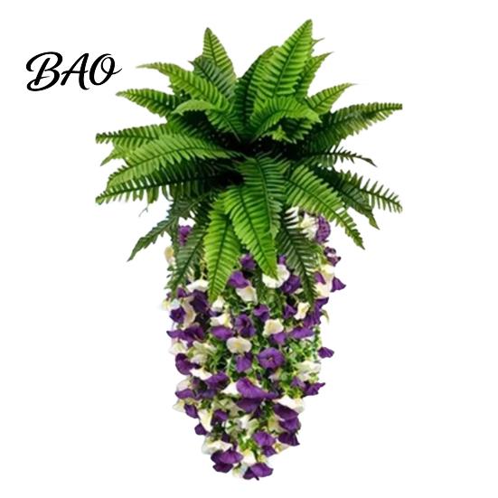 Outdoor Artificial Flowers Fake Hanging Plants, UV Resistant Vines, Ivy Lifelike Silk Flower Decor Faux Indoor Bedroom Living Room Boho Wall
