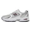 New Balance 530 Серебряные бордовые кроссовки унисекс MR530GS