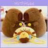 Capybara Animal Plush Toy Cushion With Bee Backpack For Kids Gift