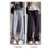 Женские серые широкие спортивные штаны: Весна и Осень 2024 Повседневный Свободный Крой