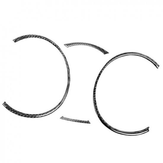 4 шт. Накладки на панель спидометра из углеродного волокна для Mitsubishi Lancer EVO X MR 2008-15