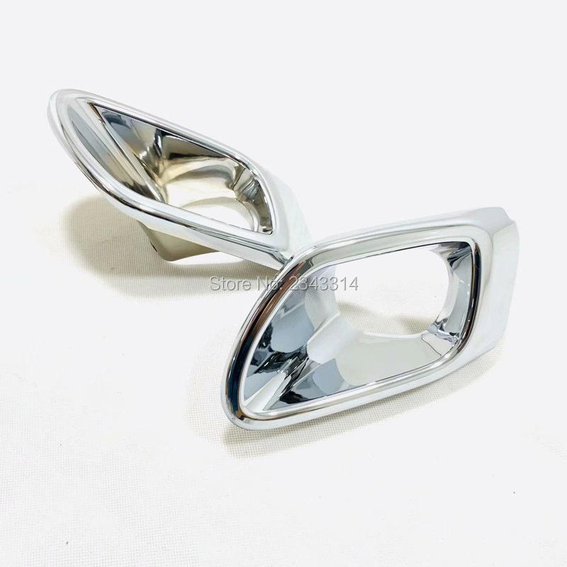 For Ford Territory  Front Rear Fog Light Lamp Frame Panel Cover Foglight Trims ABS Chrome Car Accessories