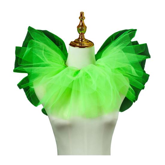 Removable Puffy Mesh Faux Collar Clown Circus Shirt Collar Business Weddings Parties Cosplay Accessories