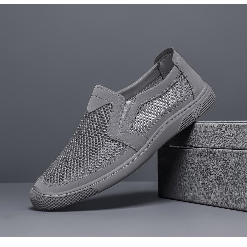 Мужские летние дышащие повседневные кроссовки из сетки Flyknit, большого размера, легкие