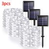 42M400Leds Солнечный светодиодный светильник, уличная гирлянда, садовая гирлянда на солнечных батареях, водонепроницаемая рождественская гирлянда для сада, украшение на открытом воздухе