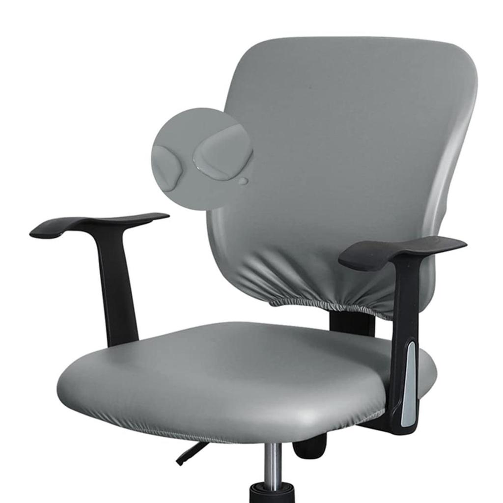 Chair Cover Office Computer Chair Split Seat Cover Washable Backrest Cover Seat Cushion Slipcover Removable Arm-chair Protector