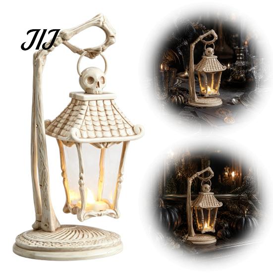 Gothic Skeleton Table Lamp LED Hand Lantern, Bone Lamp, USB Dark Aesthetic Room Decoration Powered Spooky Decorative Light for Halloween Party,
