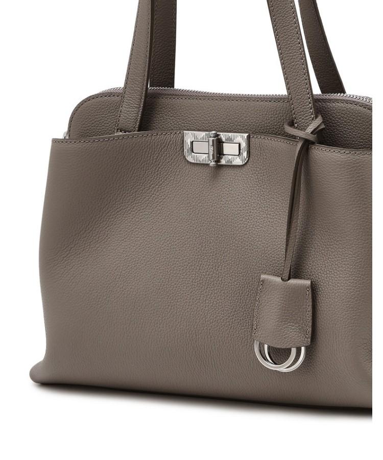 Daks Womens Accessories Beige Buckle-Detailed Cowhide Tote Bag_Dcba6E198I2