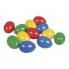 Plastic Eggs, 4.5cm, 4 Assorted Colors, Bag of 12 Pcs