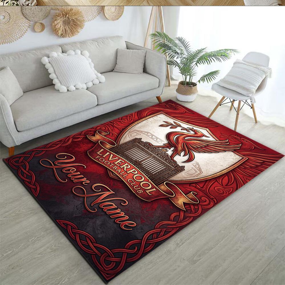 Liverpool Fc Customizable Name Carpet Suitable For Entryway Foyer Bedrooms Decorate Room Antislip Carpet Office Home Decor Spiritual Gift