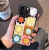 Самый продаваемый яркий чехол для iPhone 16 с подсолнухом в Юго-Восточной Азии, легкий роскошный чехол, полнопокрывное стеклянное жесткое защитное стекло для Apple 17 Pro
