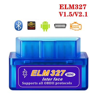 MINI ELM327 V1.5/V2.1 адаптер сканера автоматический диагностический инструмент Bluetooth-совместимый OBD/OBDII считыватель кодов для Android Windows