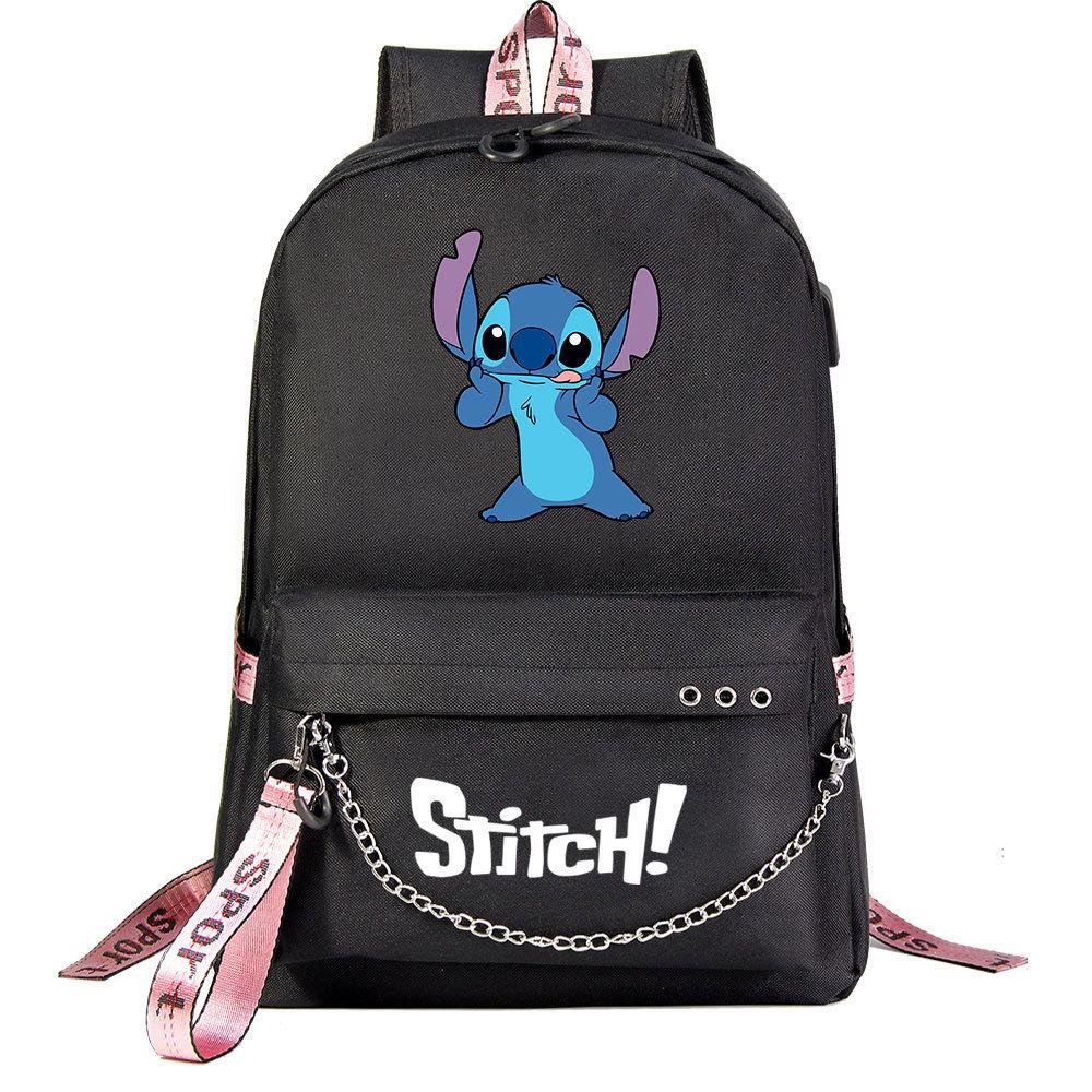 Anime Backpack Usb Teen Student School Bag Men'S And Women'S Leisure Travel Backpack