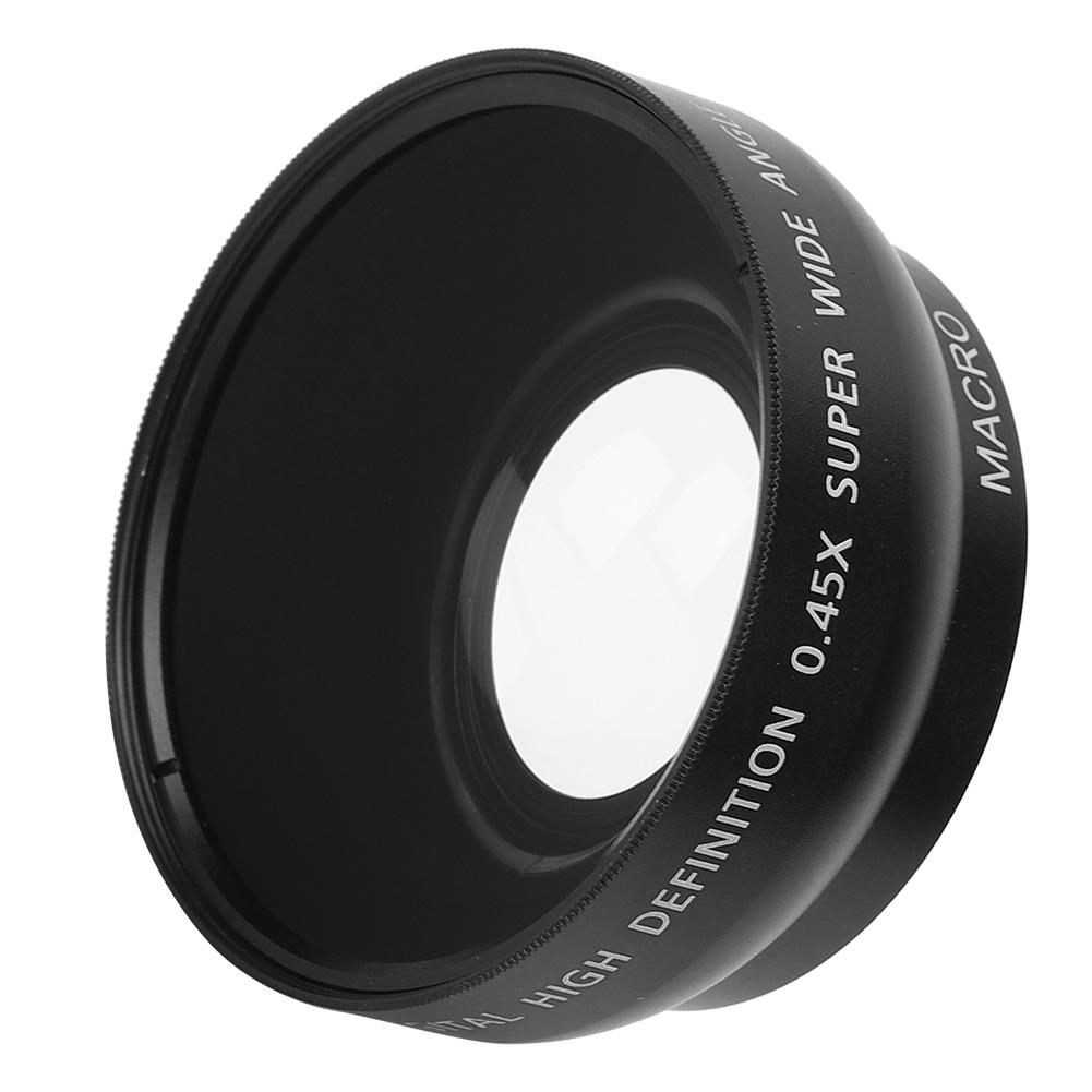 JSR-1155 Улучшенный 49 мм 0.45X Широкоугольный макрообъектив подходит для всех объективов камеры диаметром 49 мм