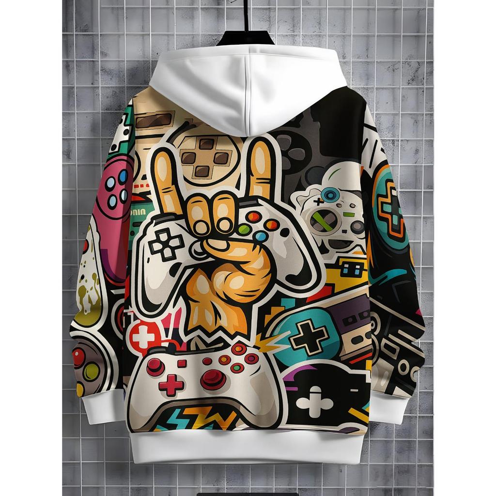 Новая толстовка с капюшоном с 3D-принтом, модная толстовка с длинным рукавом и капюшоном, удобный пуловер для мальчиков и девочек, детская толстовка