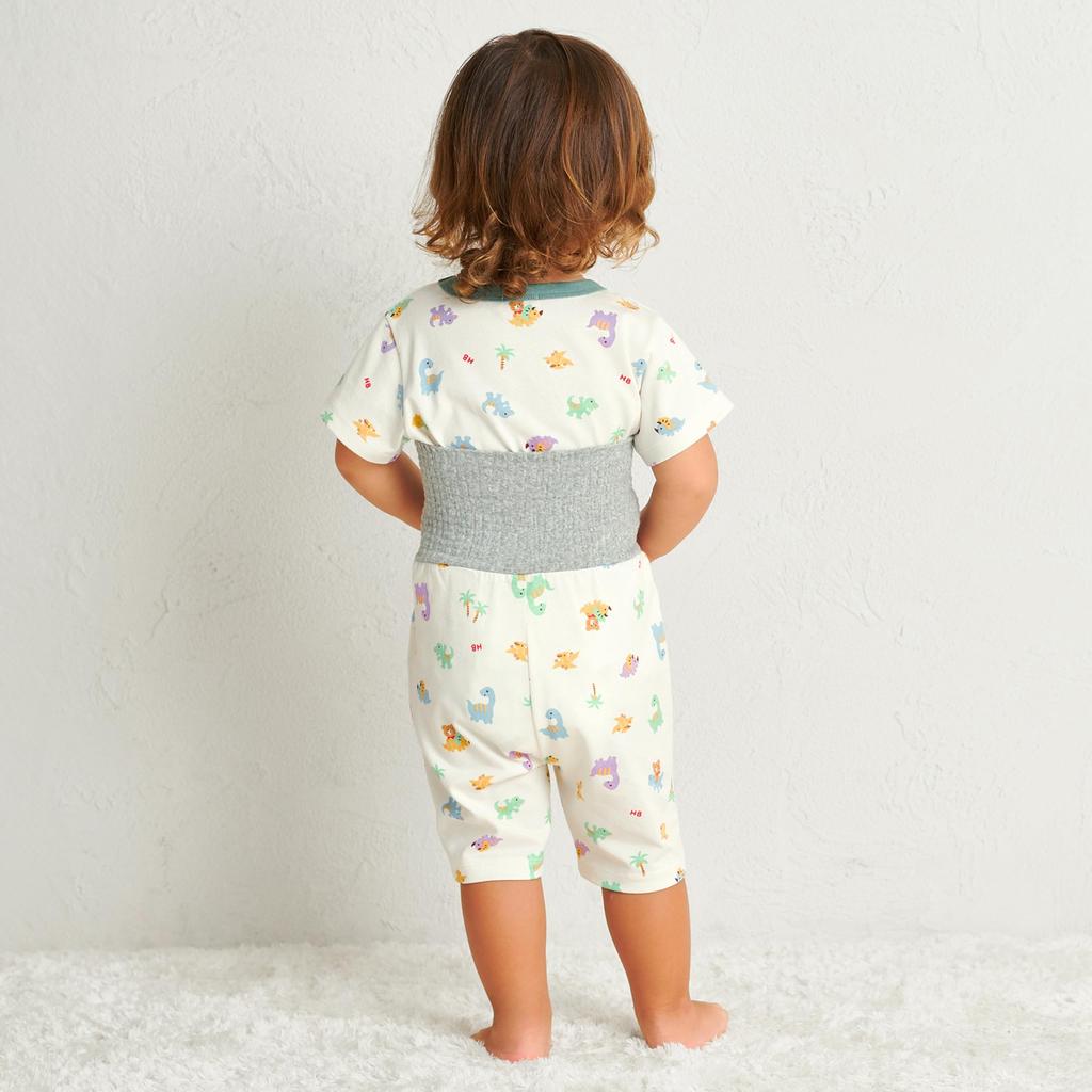 ЖАРКАЯ пижама для мальчиков и [MIKIHOUSE BISCUITS] Девочки с коротким рукавом, для младенцев, детей, детская одежда, многоцветная, 90 см, 70-7329-149