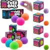 Needoh Шарик-антистресс Fuzz Ball Teenie 3 шт. Мини-игрушка для снятия стресса, сенсорная, сжимаемая, фиджет, растягивающаяся, The Groovy Glob Ball, игрушка из пушистых шариков