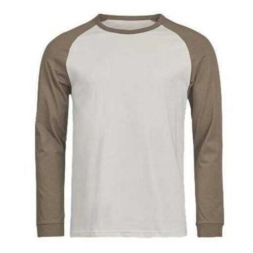 Tee Jays Mens Unlabeled Long-Sleeved Baseball T-Shirt
