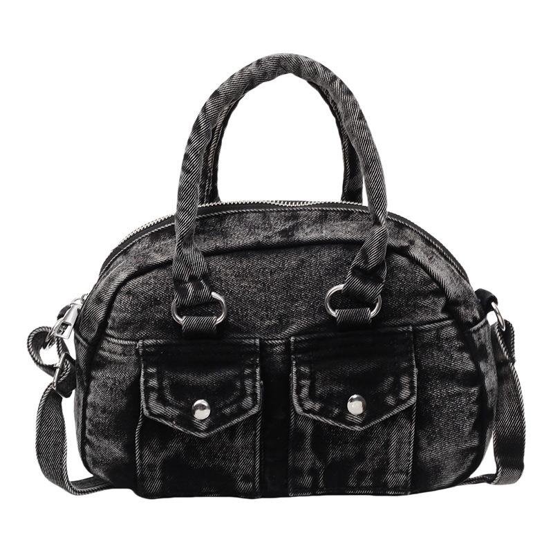 Женская сумка новая джинсовая модная большая вместимость для улицы для поездок на работу портативная на плечо подмышку