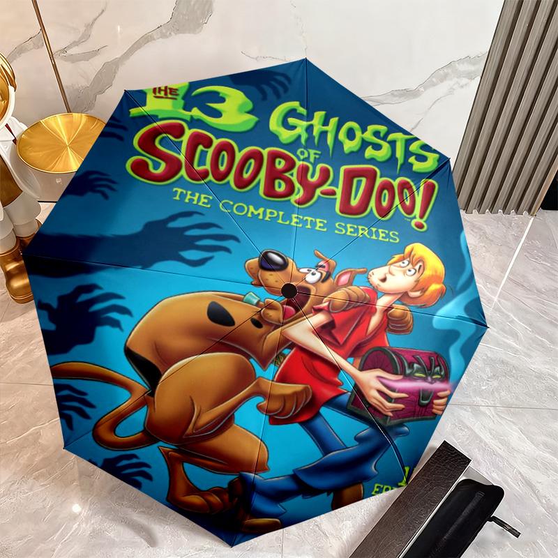 Halloween fantasy comedy adventure cartoon movie Scooby-Doo umbrella is suitable for all seasons, including home travel and outdoor activities Y13