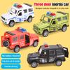1Pcs Simulated Fire Fighting Scene Car Mini Pull Back Toy Vehicle Model Wind Up Police Truck Ambulance For Children Boys Gift