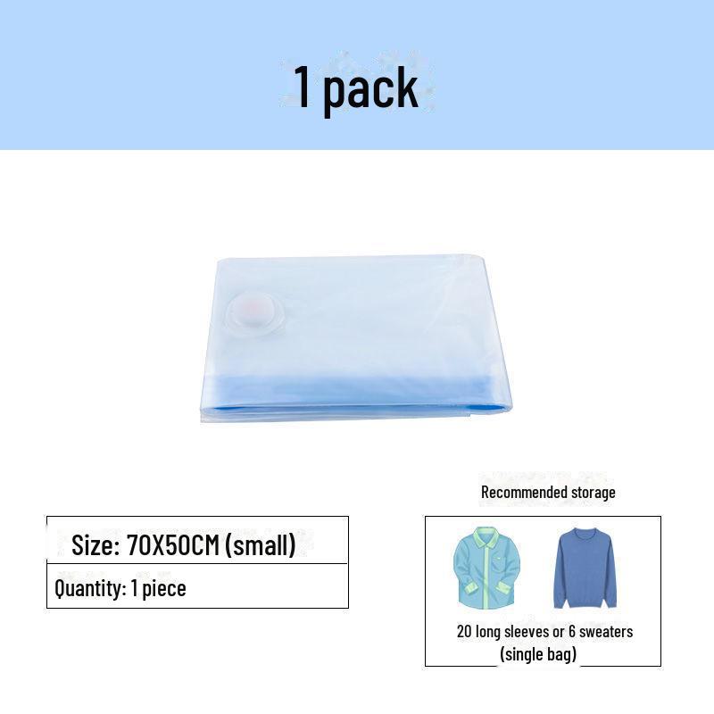 Large Transparent Vacuum Compression Quilt and Clothing Storage Bag