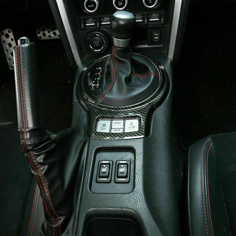 Carbon Fiber Fit For Toyota 86 Subaru BRZ 12-20 Scion FR-S Gear Shift Panel Trim