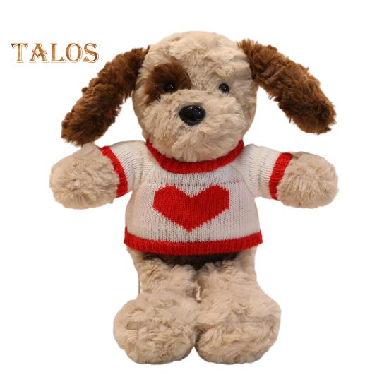 Мягкая игрушка в виде собаки со свитером, реалистичная кукла Тедди со съемной одеждой, 30 см, обнимающиеся подарки для детей