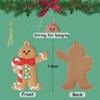 12Pcs/Set Christmas Gingerbread Man Ornaments for Home New Year Gift Christmas Tree Hanging Decorations Pendants
