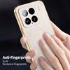 KADEM For Xiaomi 15 Case Electroplating Silk Texture PU+TPU Phone Back Cover