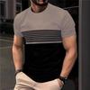 2025 Men'S Street T-Shirt 3D Printed Tops Short Sleeve O-Neck Oversized Sports Tee Shirt Trend Clothing