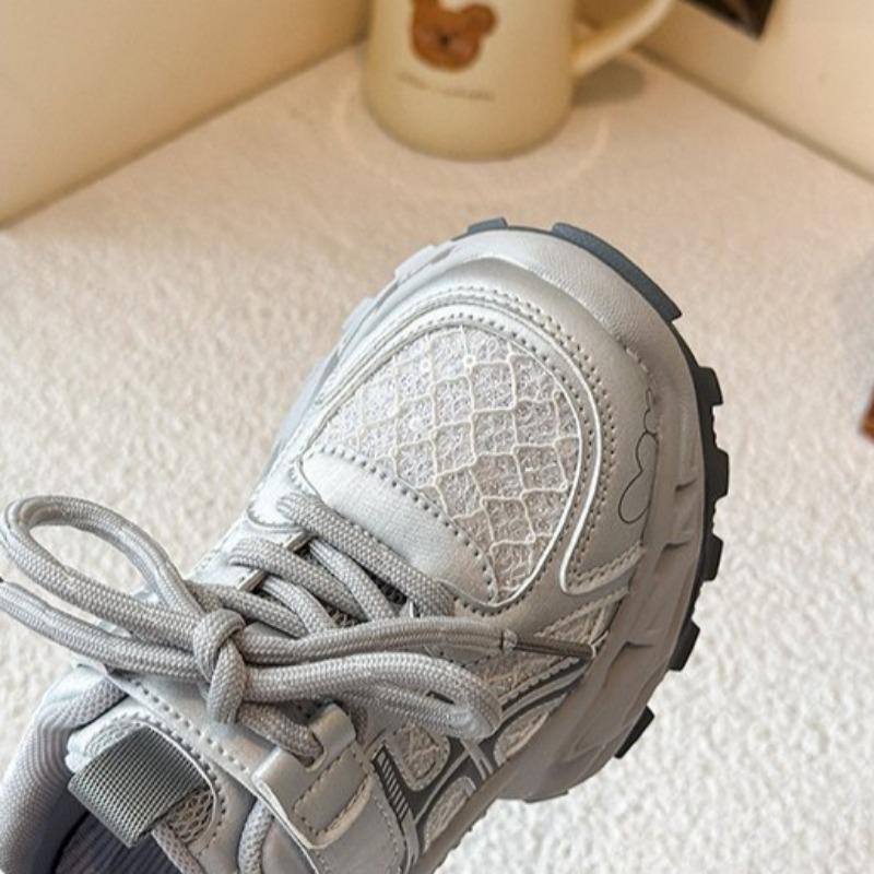 Детская сетчатая спортивная обувь дышащая студенческая беговая обувь модные кроссовки на мягкой подошве детская нескользящая повседневная обувь