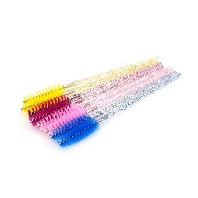 Disposable Mascara Wand Custom Crystal Disposable Mascara Lash Brush and Spoolies Lash Brushes