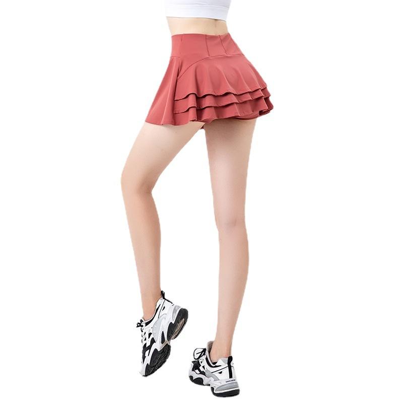 Женские спортивные теннисные юбки, юбка для фитнеса, шорты с высокой талией, спортивные шорты для бега, быстросохнущие спортивные шорты