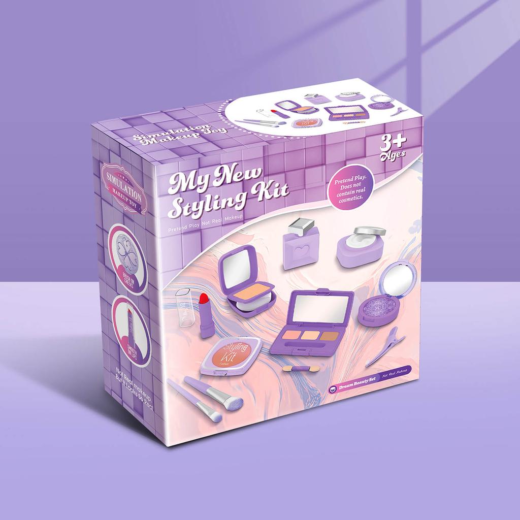 Косметический набор для ролевых игр для девочек, не пачкающийся, имитация макияжа, ролевая игра, игрушка для макияжа, подарок на день рождения для детей