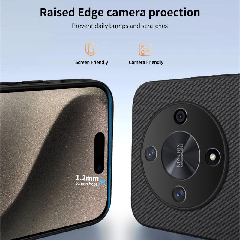 Премиальный магнитный чехол из углеродного волокна для Honor X6B X6C X7B X7C X7D X8C X9D X9C Smart Мягкий Чехол для телефона с беспроводной зарядкой для Honor X9D