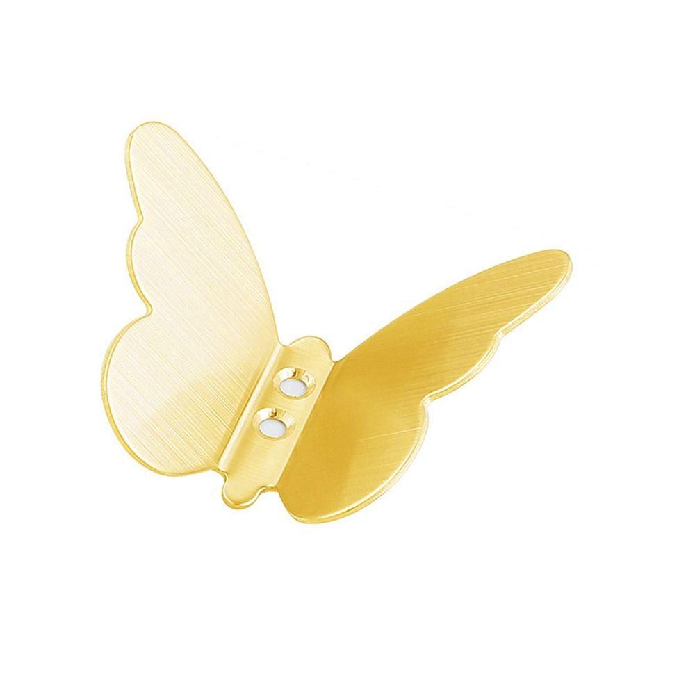 Gold/Silver/Black Butterfly Wall Hooks Three-dimensional Towel Hangers Key Holder Rack  Hats